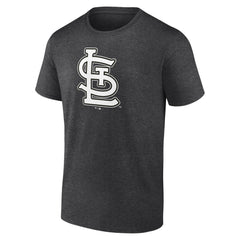 St. Louis Cardinals Personalized Monochrome Name & Number T-Shirt Charcoal