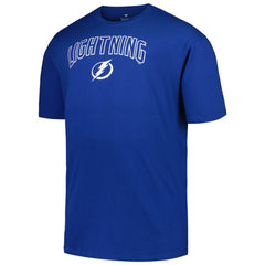 Tampa Bay Lightning Profile Big & Tall Arch Over Logo T-Shirt - Blue T-shirts