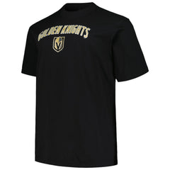 Vegas Golden Knights Profile Big & Tall Arch Over Logo T-Shirt - Black T-shirts