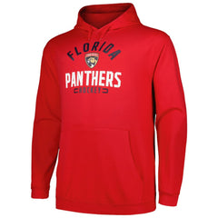 Florida Panthers Profile Big & Tall Arch Over Logo Pullover Hoodie - Red Hoodies