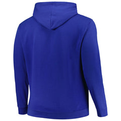 New York Islanders Profile Big & Tall Arch Over Logo Pullover Hoodie - Royal Hoodies