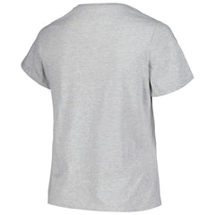 Colorado Avalanche Profile Women's Plus Size Arch Over Logo T-Shirt - Heather Gray T-shirts