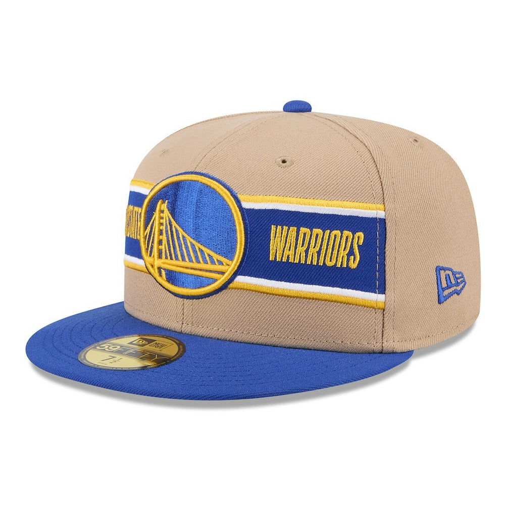 Golden State Warriors 2024 NBA Draft 59FIFTY Fitted Hat sale - Tan/Royal online