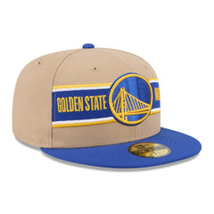 Golden State Warriors 2024 NBA Draft 59FIFTY Fitted Hat sale - Tan/Royal online