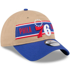 Philadelphia 76ers 2024 NBA Draft 9TWENTY Adjustable Hat - Tan/Royal cheap