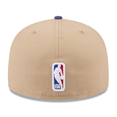 Phoenix Suns 2024 NBA Draft 59FIFTY Fitted Hat - Tan/Purple for sale
