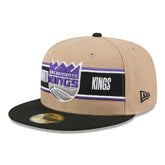 Sacramento Kings 2024 NBA Draft 59FIFTY Fitted Hat - Tan/Black discount