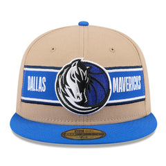 Dallas Mavericks 2024 NBA Draft 59FIFTY Fitted Hat sale - Tan/Blue discount
