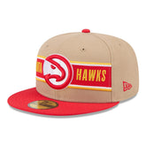 Atlanta Hawks 2024 NBA Draft 59FIFTY Fitted Hat - Tan/Red cheap