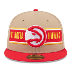 Atlanta Hawks 2024 NBA Draft 59FIFTY Fitted Hat - Tan/Red cheap