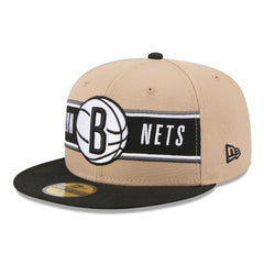 Brooklyn Nets 2024 NBA Draft 59FIFTY Fitted Hat - Tan/Black on sale