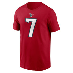 C.J. Stroud Houston Texans Player Name & Number T-Shirt - Red online