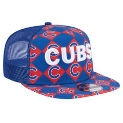 Chicago Cubs Seeing Diamonds A-Frame Trucker 9FIFTY Snapback Hat Royal