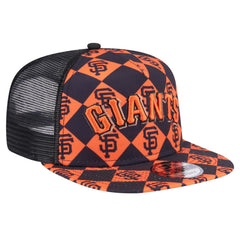 San Francisco Giants Seeing Diamonds A-Frame Trucker 9FIFTY Snapback Hat Black
