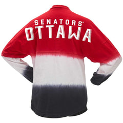 Ottawa Senators Fanatics Women's Ombre Long Sleeve T-Shirt - Red/Black T-shirts