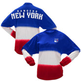 New York Rangers Fanatics Women's Ombre Long Sleeve T-Shirt - Blue/Red T-shirts