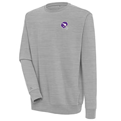 Minnesota Vikings Antigua Victory Crewneck Pullover Sweatshirt - Heather Gray discount