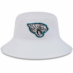 Jacksonville Jaguars New Era Youth 2024 NFL Training Camp Bucket Hat - White sale
