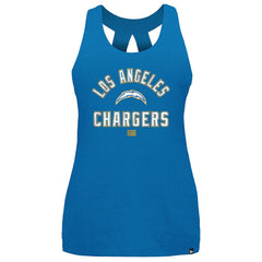 Los Angeles Chargers New Era Women's 2024 NFL Training Camp Tank Top - Powder Blue on sale