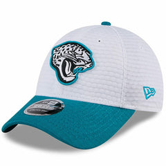 Jacksonville Jaguars New Era 2024 NFL Training Camp 9FORTY Adjustable Hat - White/Teal online