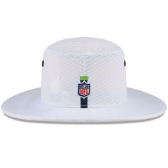 Seattle Seahawks New Era 2024 NFL Training Camp Panama Bucket Hat - White on sale