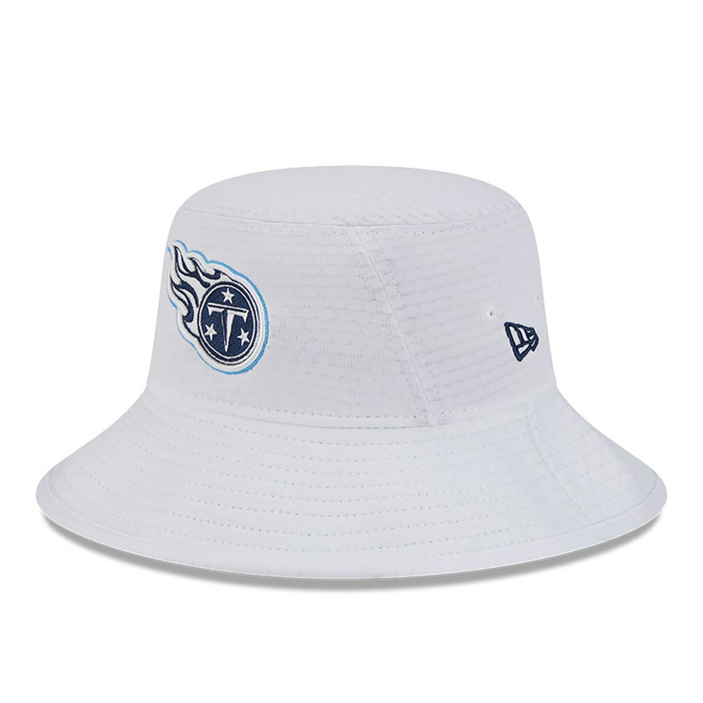 Tennessee Titans New Era 2024 NFL Training Camp Stretch Bucket Hat - White on sale