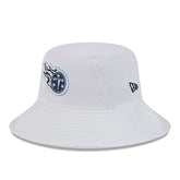 Tennessee Titans New Era 2024 NFL Training Camp Stretch Bucket Hat - White on sale