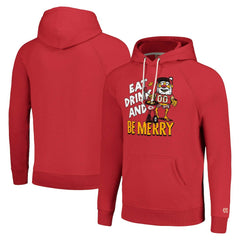 Kansas City Chiefs Homage Unisex Holiday Raglan Tri-Blend Pullover Hoodie - Red online