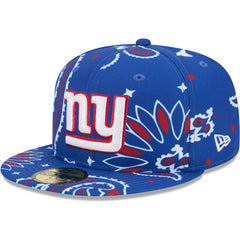 New York Giants New Era Paisley 59FIFTY Fitted Hat - Royal on sale