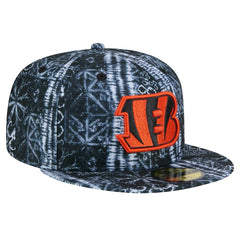 Cincinnati Bengals New Era Shibori 59FIFTY Fitted Hat - Black for sale