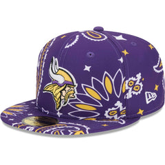 Minnesota Vikings New Era Paisley 59FIFTY Fitted Hat - Purple cheap