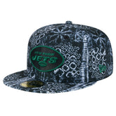 New York Jets New Era Shibori 59FIFTY Fitted Hat - Black on sale