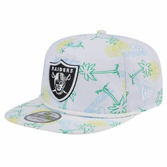 Las Vegas Raiders New Era Vacay Golfer Snapback Hat - White cheap