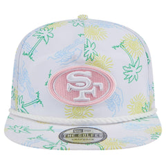 San Francisco 49ers New Era Vacay Golfer Snapback Hat - White discount