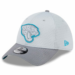 Jacksonville Jaguars New Era 2024 NFL Training Camp 39THIRTY Flex Hat - Gray for sale