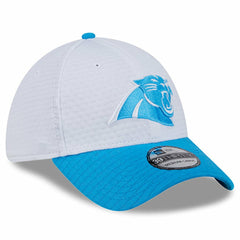 Carolina Panthers New Era 2024 NFL Training Camp 39THIRTY Flex Hat - White/Blue cheap
