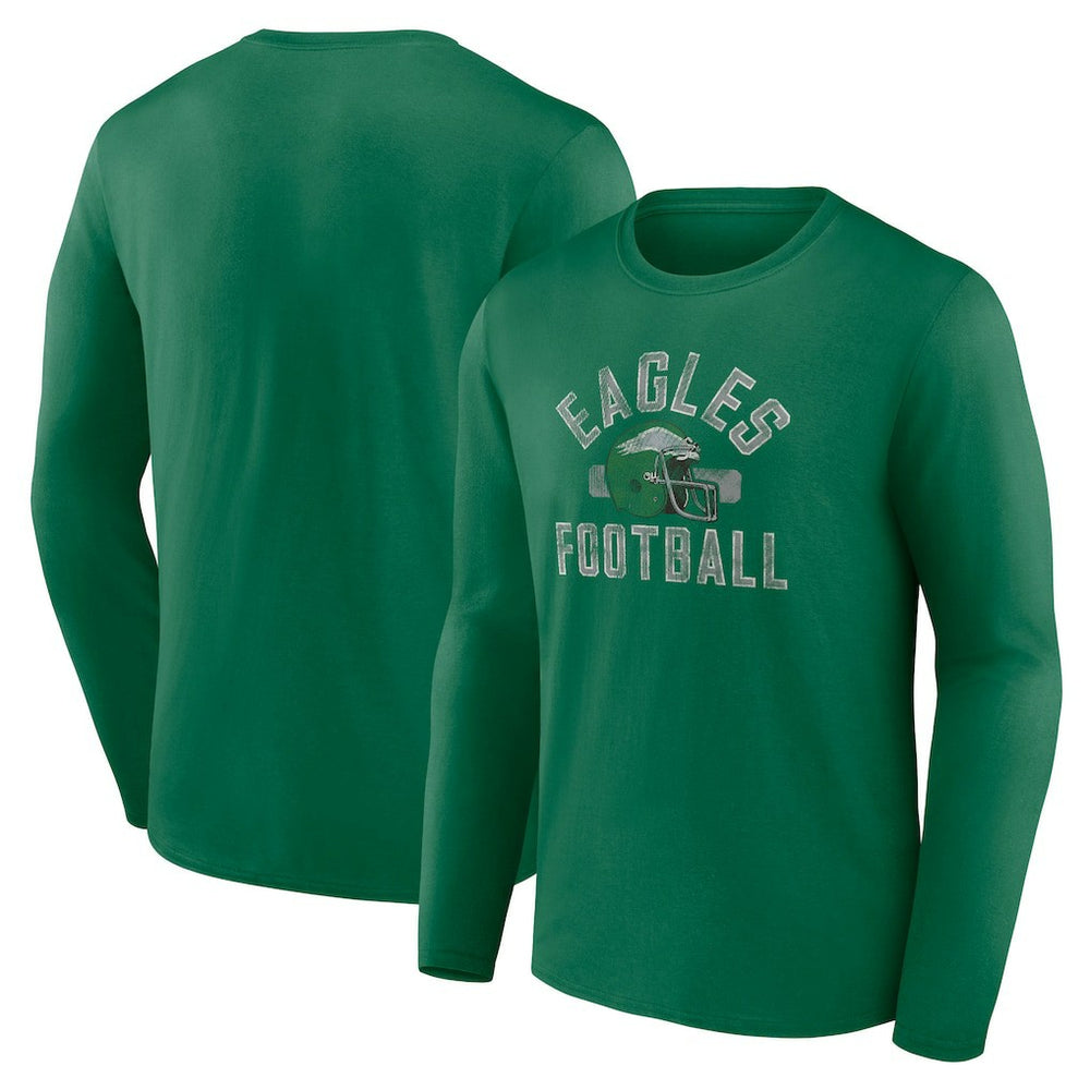 Philadelphia Eagles Gridiron Classics Retro Block Long Sleeve T-Shirt - Kelly Green online