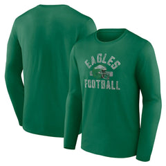 Philadelphia Eagles Gridiron Classics Retro Block Long Sleeve T-Shirt - Kelly Green online