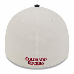 Colorado Rockies 2024 Fourth of July 39THIRTY Flex Hat Khaki/Black