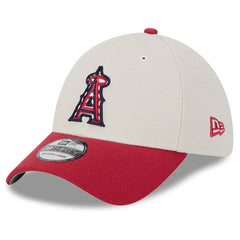 Los Angeles Angels 2024 Fourth of July 39THIRTY Flex Hat Khaki/Red