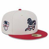 Athletics 2024 Fourth of July 59FIFTY Fitted Hat Khaki/Red
