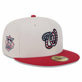 Washington Nationals 2024 Fourth of July 59FIFTY Fitted Hat Khaki/Red
