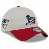 Athletics 2024 Fourth of July 9TWENTY Adjustable Hat Khaki/Red