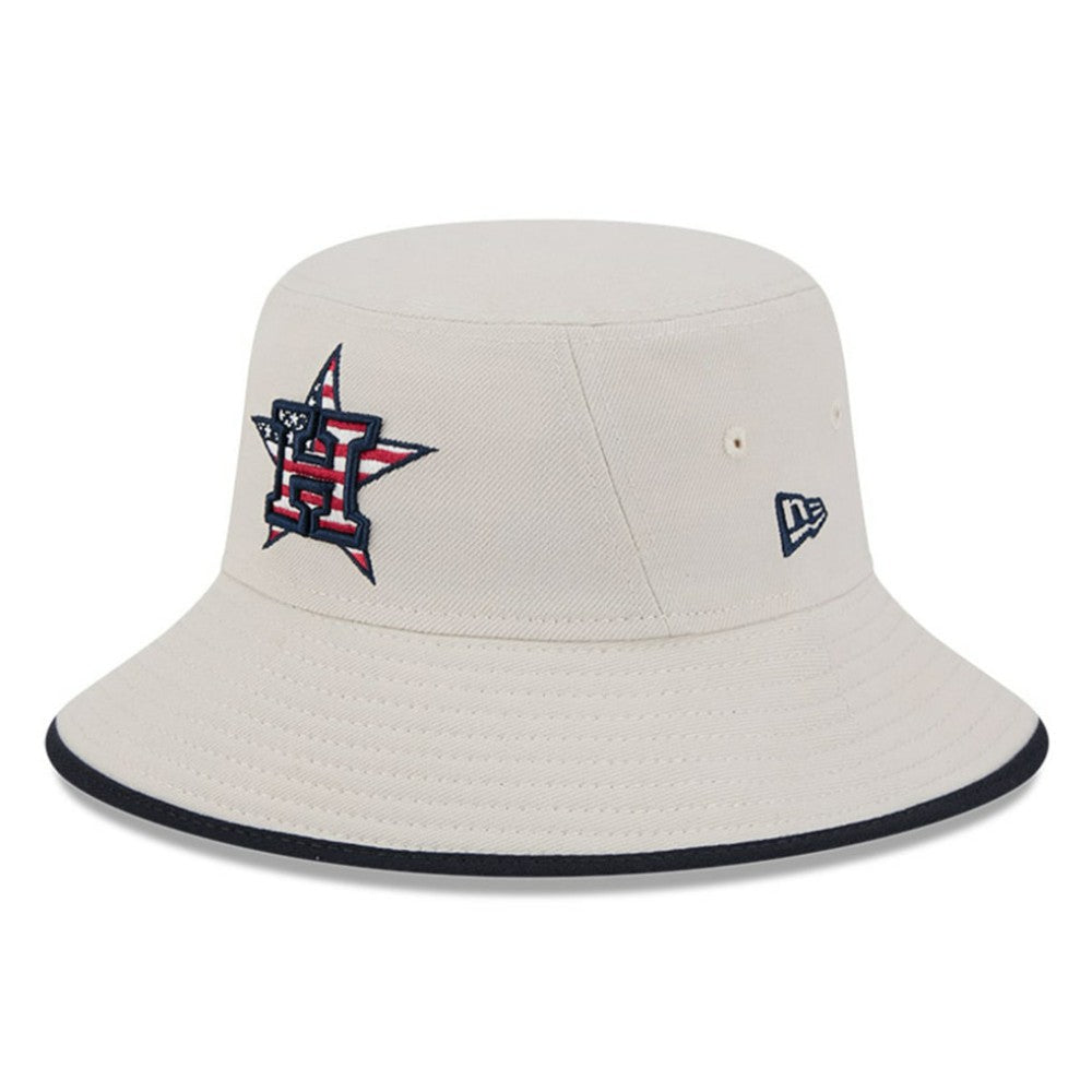 Houston Astros 2024 Fourth of July Bucket Hat Khaki