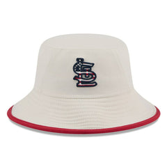 St. Louis Cardinals 2024 Fourth of July Bucket Hat Khaki
