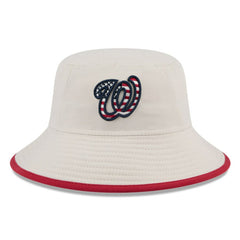 Washington Nationals 2024 Fourth of July Bucket Hat Khaki