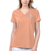 St. Louis Cardinals Margaritaville Women's Game Time V-Neck T-Shirt Coral