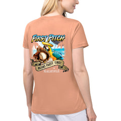 St. Louis Cardinals Margaritaville Women's Game Time V-Neck T-Shirt Coral