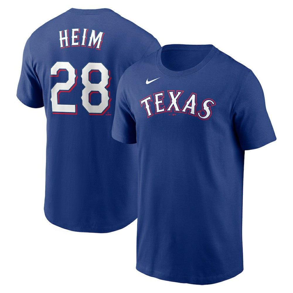 Jonah Heim Texas Rangers Youth Name & Number T-Shirt Royal