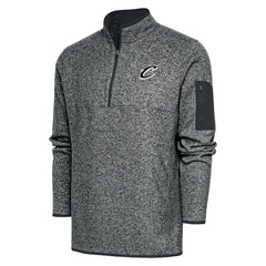Cleveland Cavaliers Antigua Metallic Logo Big & Tall Fortune Quarter-Zip Jacket sale - Heather Gray for sale